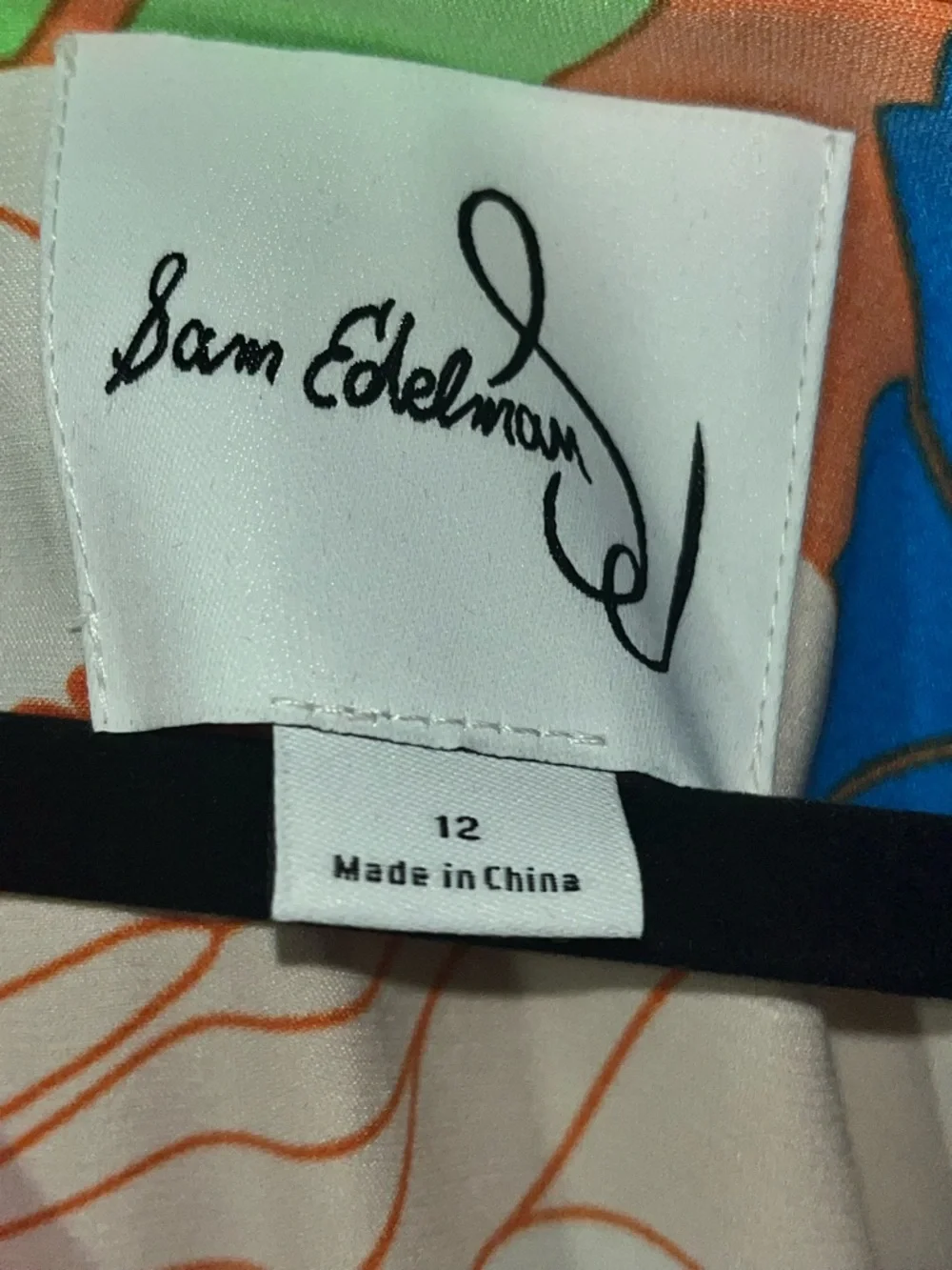 Sam Edelman Bold Floral Maxi Dress in Blue, Orange, Red, Pink, Green - Picture 4 of 5